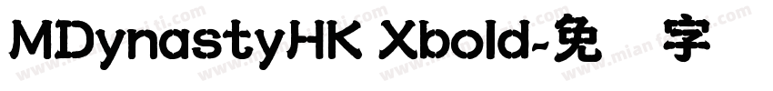 MDynastyHK Xbold字体转换